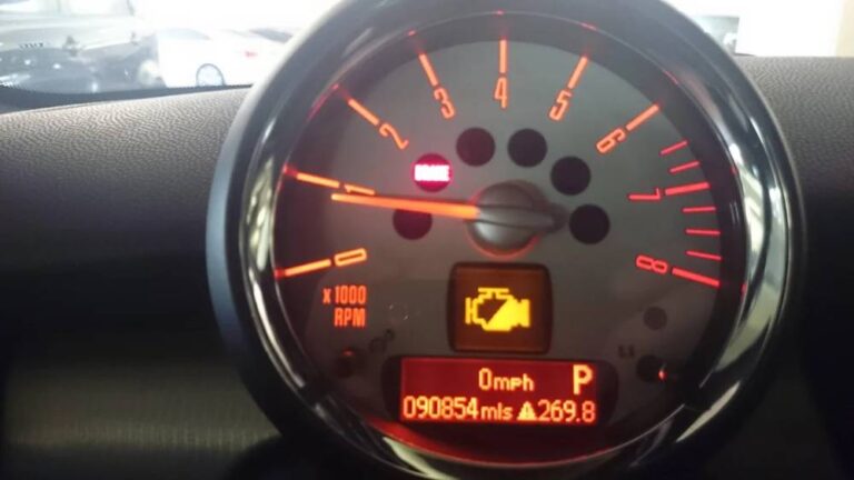 Mini Cooper Half Engine Light