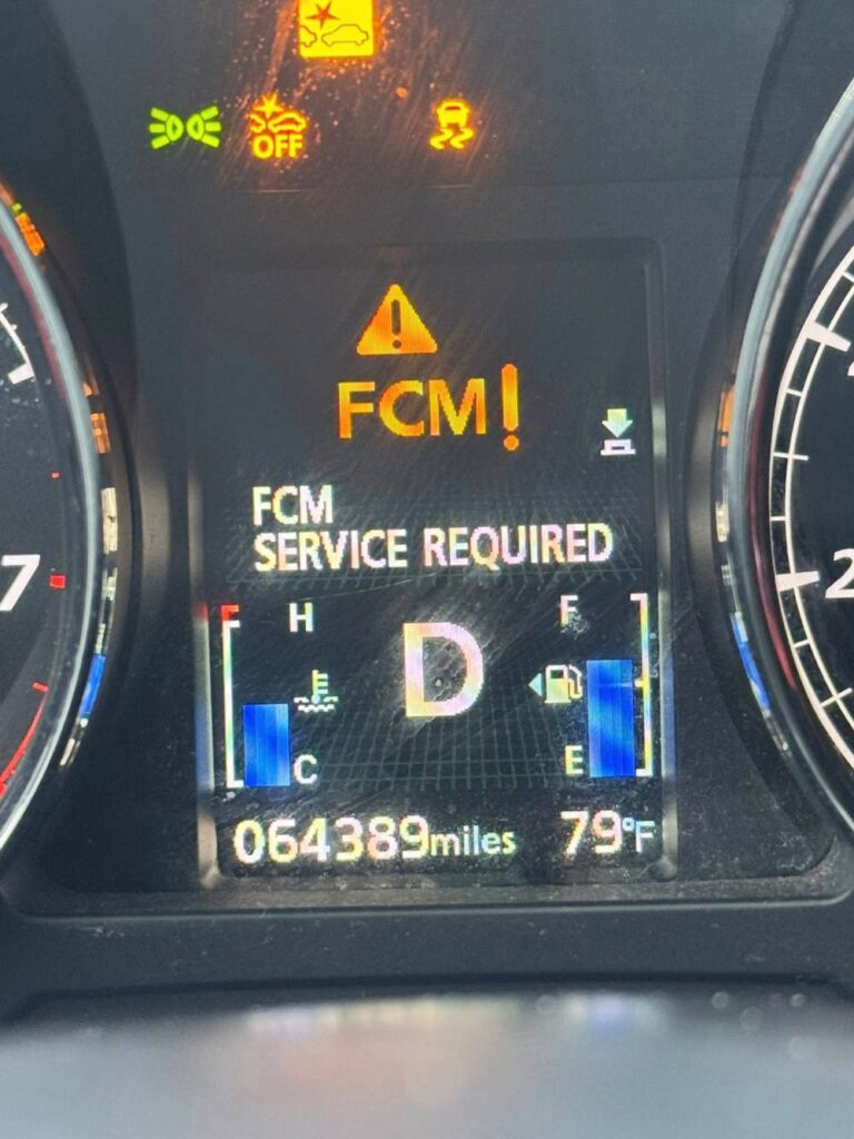 Mitsubishi FCM Service Required