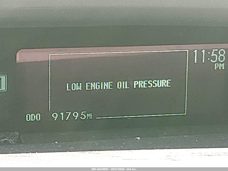 Prius Low Engine Oil Pressure