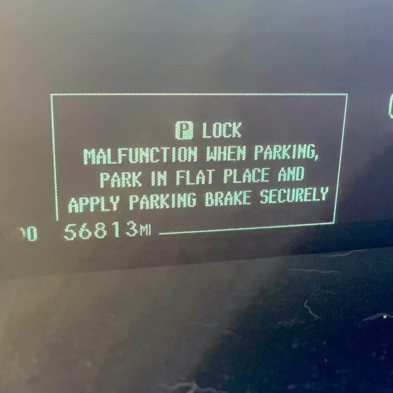 Prius P Lock Malfunction