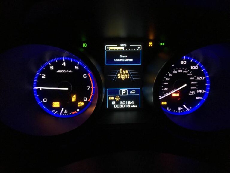 Subaru Check Engine Light Codes