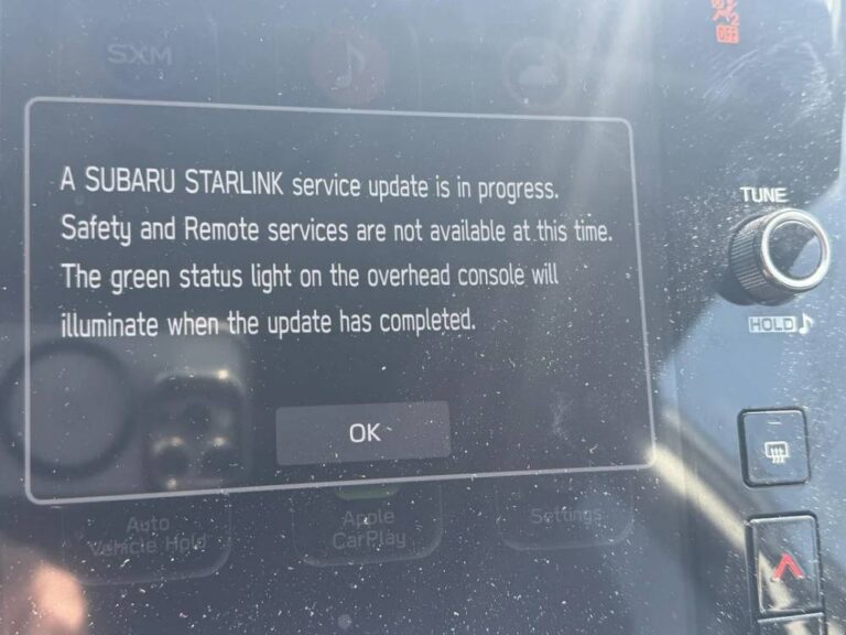 Subaru Starlink Not Working