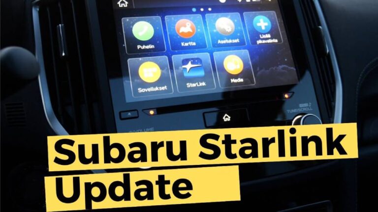 Subaru Starlink Update
