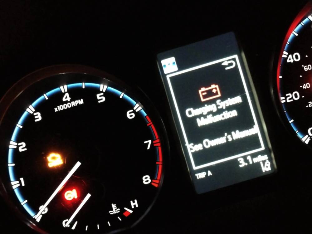 Toyota Charging system Malfunction