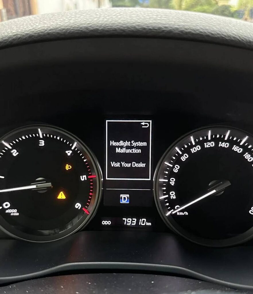 Toyota Headlight System Malfunction