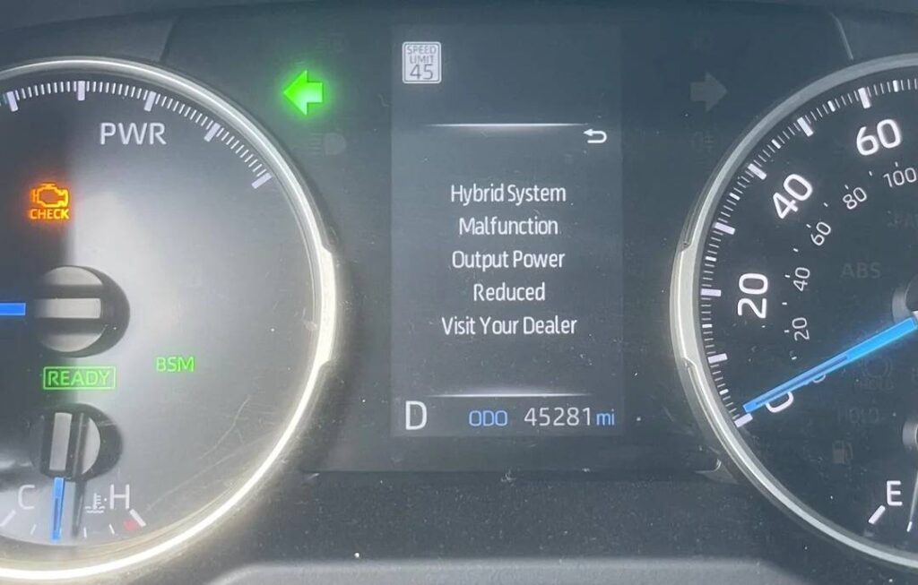 Toyota Hybrid System Malfunction