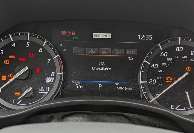 Toyota LTA Malfunction