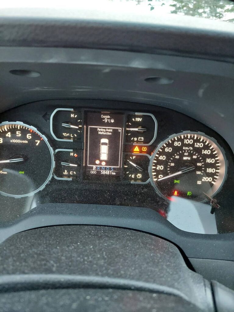 Toyota Parking Assist Malfunction