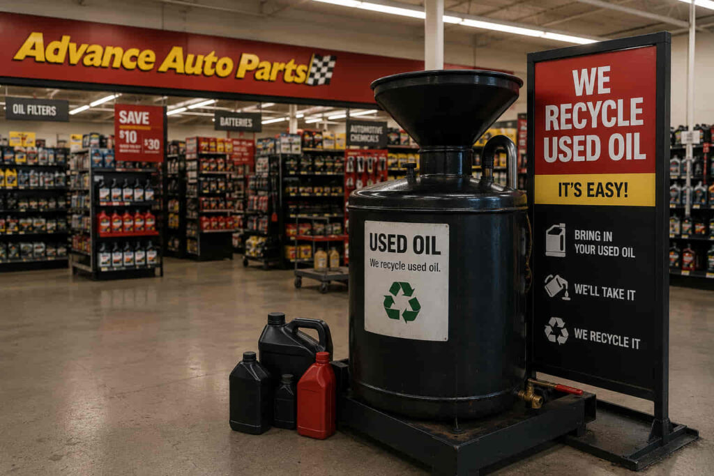 Does Advance Auto Parts Take Used Oil