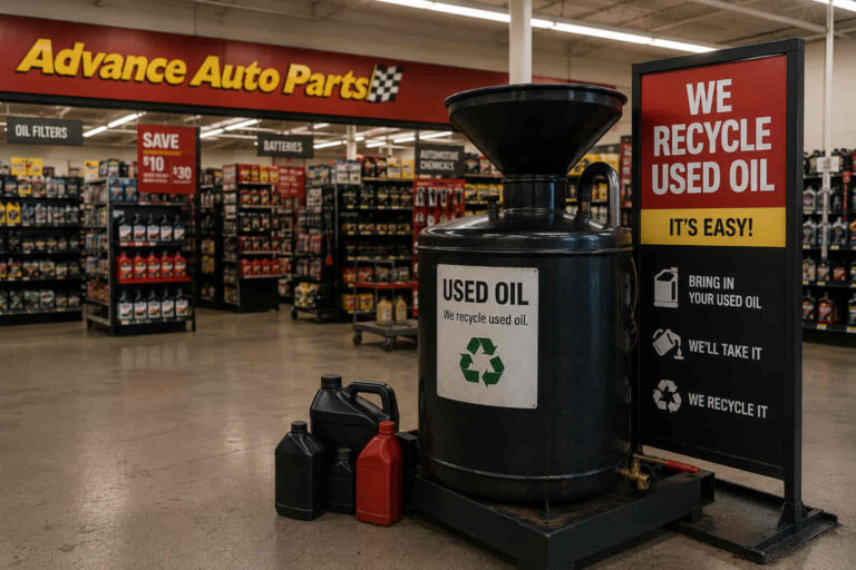 Does Advance Auto Parts Take Used Oil