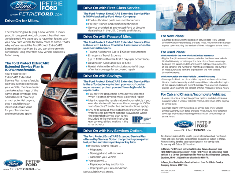 Ford Extended Warranty Cost