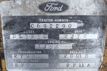 Ford Tractor Serial Number Decoder: Model & Year Lookup