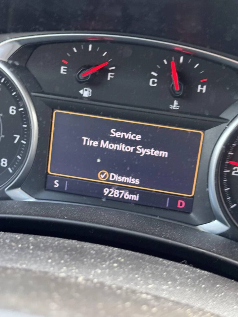 GMC Service Tire Monitor System