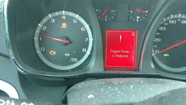 GMC Terrain Engine Power Reduced