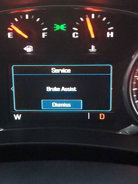 GMC Terrain Service Brake Assist Message1