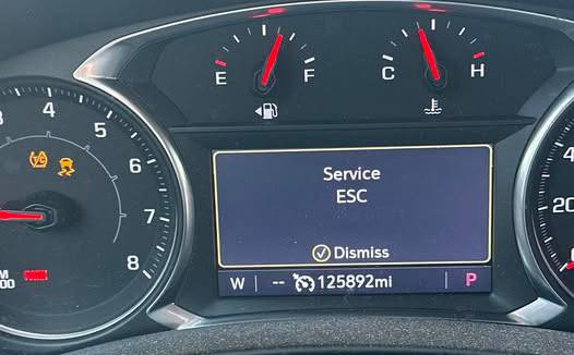 GMC Terrain Service ESC Message