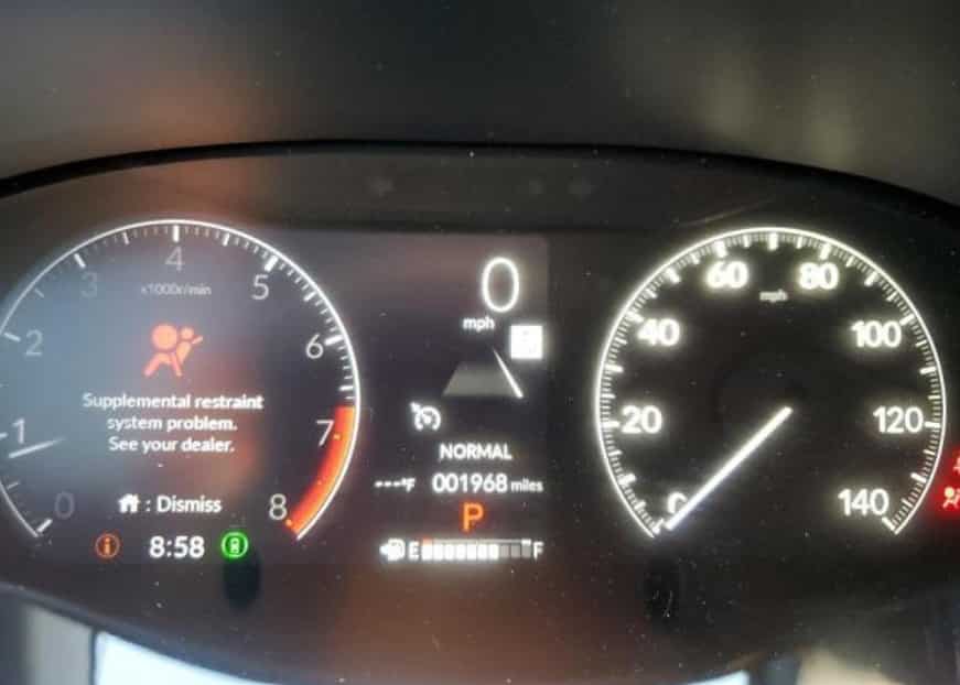 Honda Accord Supplemental Restraint System Problem
