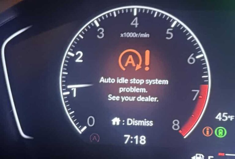 Honda Auto Idle Stop System Problems