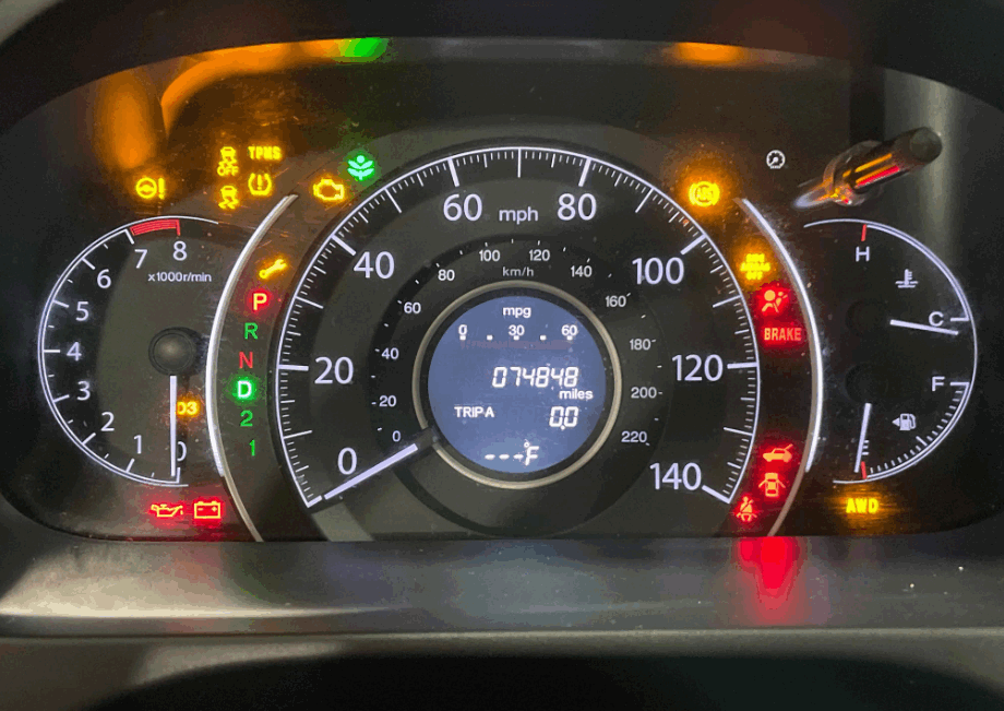 Honda CR-V Drive Light Blinking