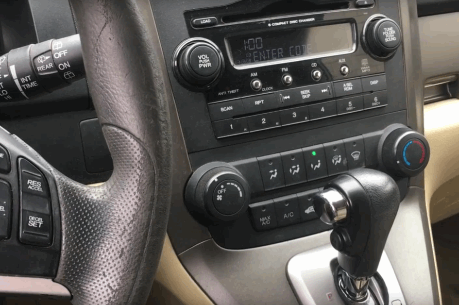 Honda CRV Radio Code