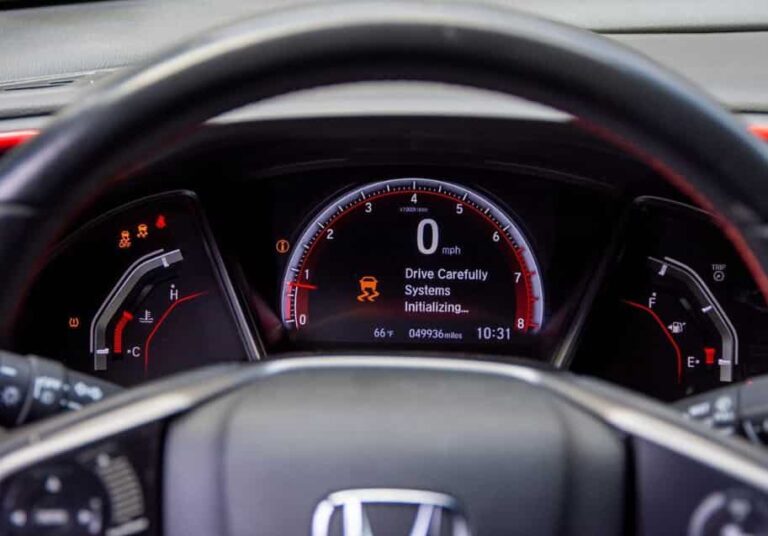 Honda Civic Drive Carefully Systems Initializing
