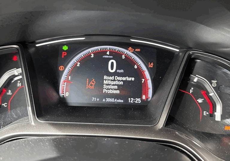 Honda Road Departure Mitigation System Problem