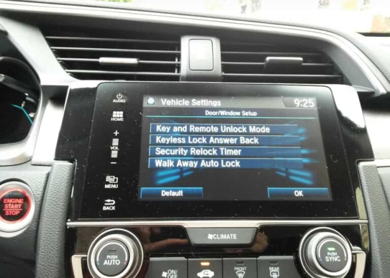 Honda Walk Away Auto Lock Not Working
