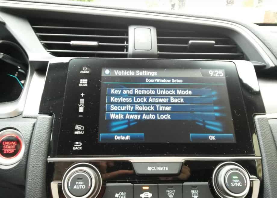 Honda Walk Away Auto Lock Not Working