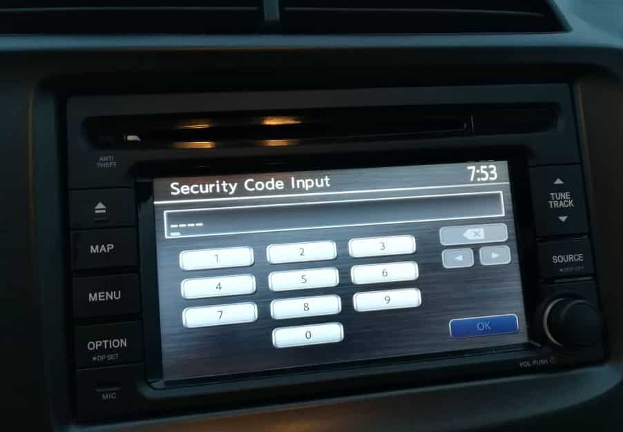 How to Enter Code on Honda Radio