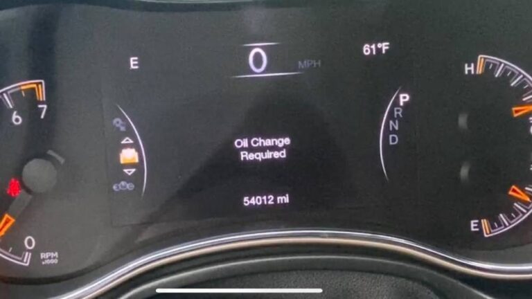 How to Reset Oil Change on Jeep Grand Cherokee