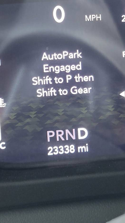 Jeep Auto Park Engaged