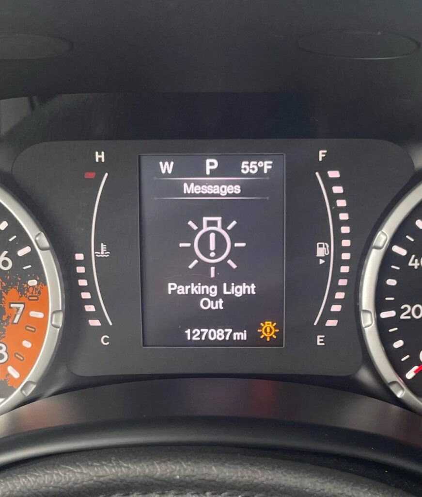 Jeep Renegade Parking Light Out