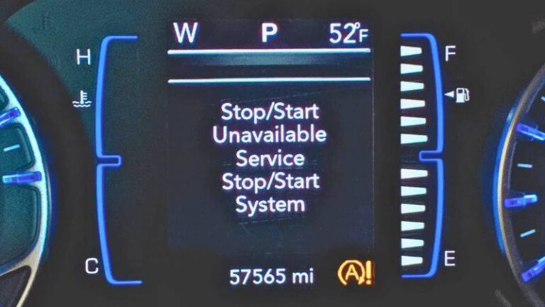 Jeep Stop_Start Unavailable