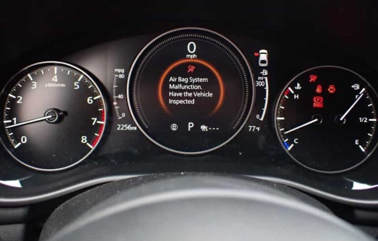 Mazda 3 Airbag Light On