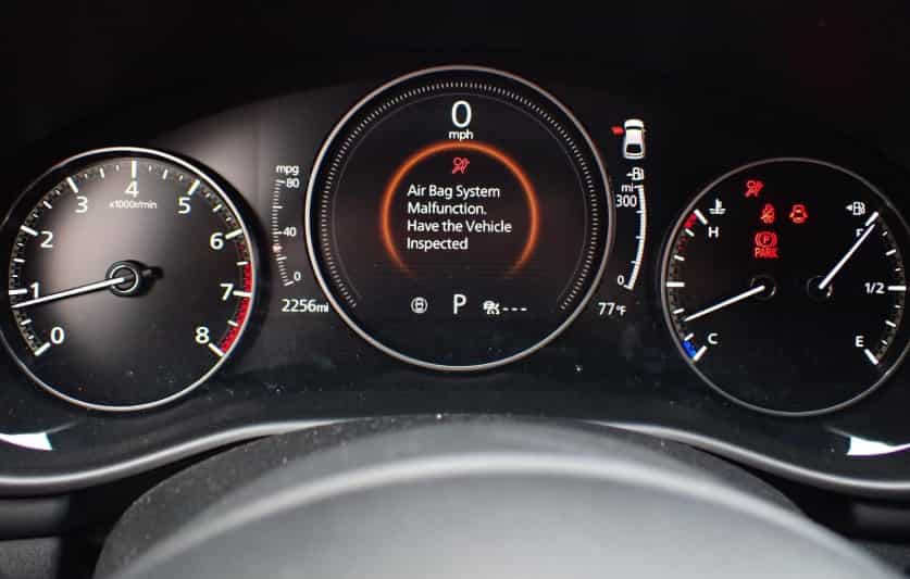 Mazda 3 Airbag Light On