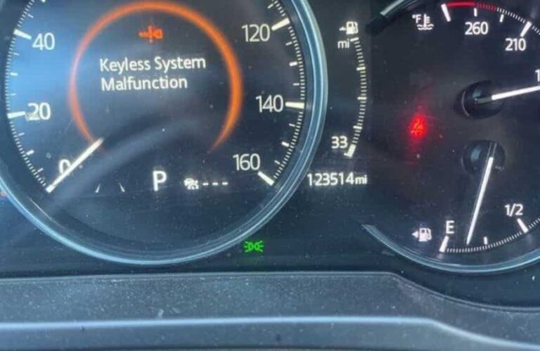 Mazda CX-5 Keyless System Malfunction