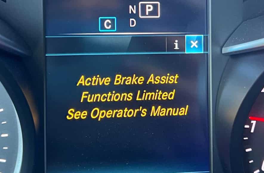 Mercedes Active Brake Assist Functions Limited
