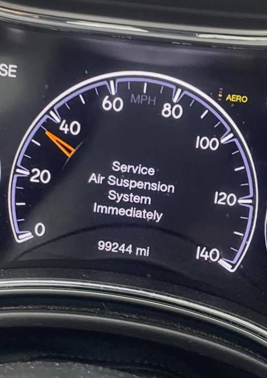 Service Air Suspension System Immediately Message