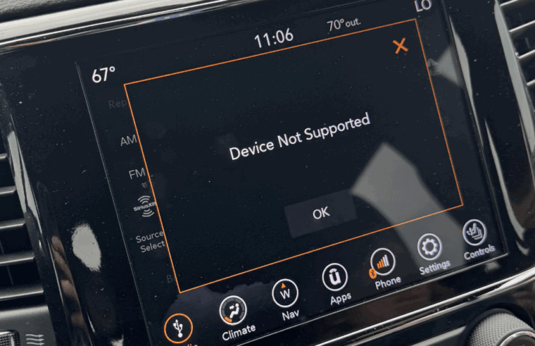 Uconnect CarPlay Not Working