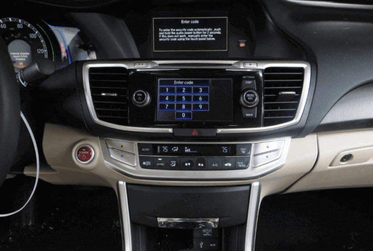 honda accord radio code