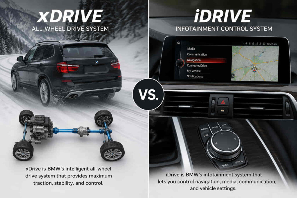 BMW xDrive vs. iDrive