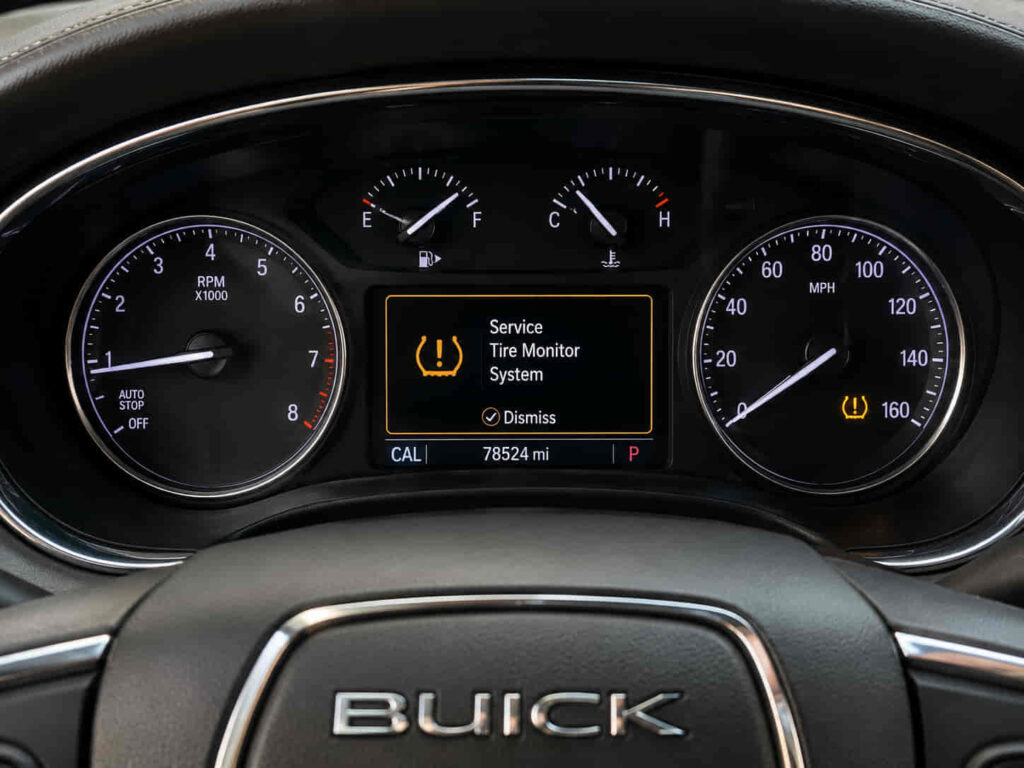 Buick Enclave Service Tire Monitor System