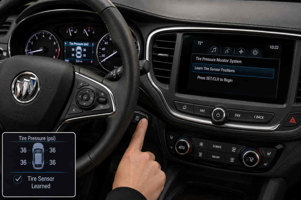 Buick Tire Pressure Sensor Reset