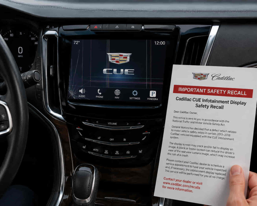 Cadillac CUE Screen Recall