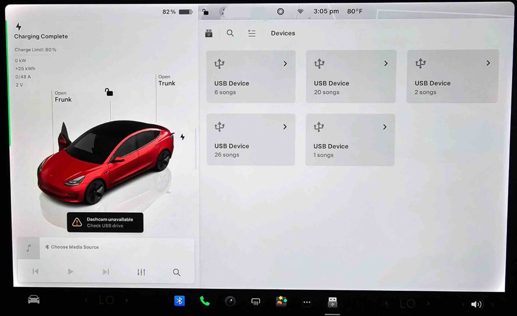 Tesla Not Detecting USB