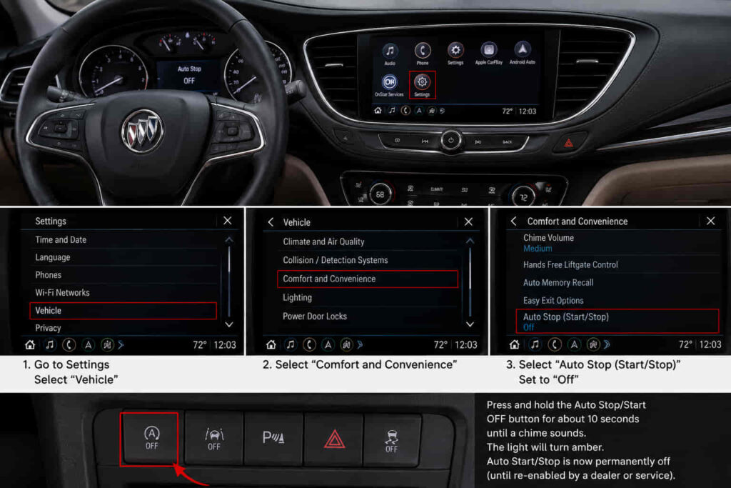 How to Permanently Turn Off Buick Auto Start Stop