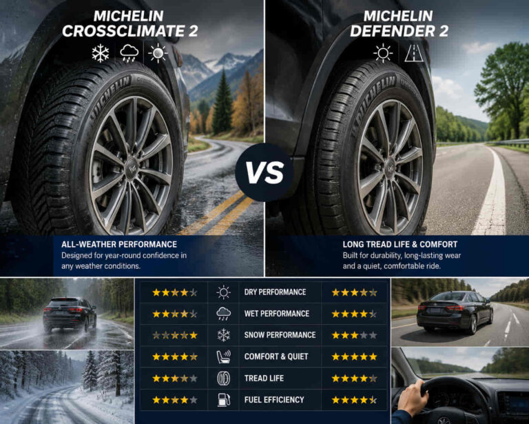 Michelin CrossClimate 2 vs Defender 2