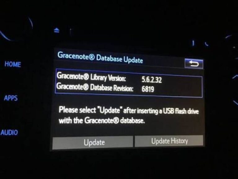 Toyota Gracenote Database Update