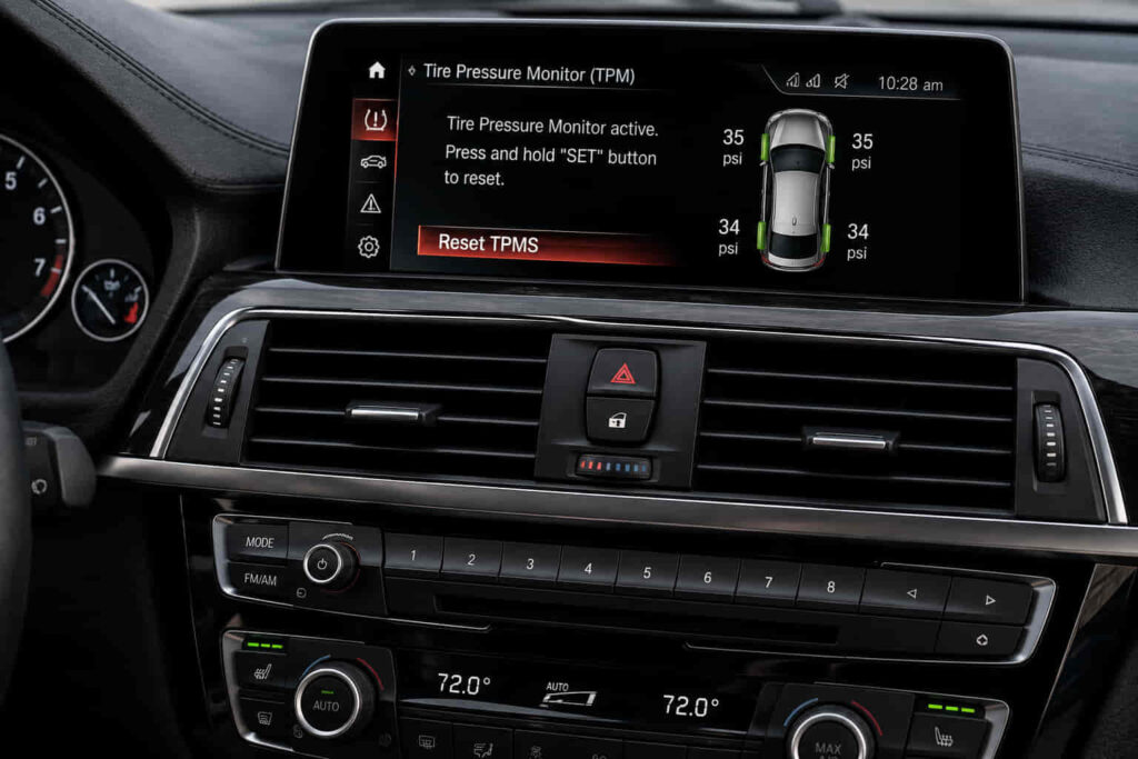 bmw tire pressure reset