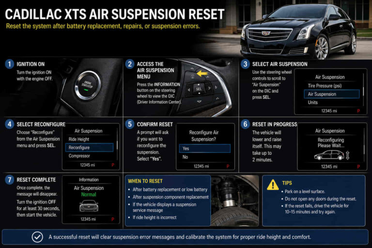 cadillac xts air suspension reset
